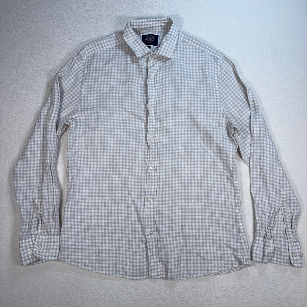Classic Gray Checkered Men's Shirt